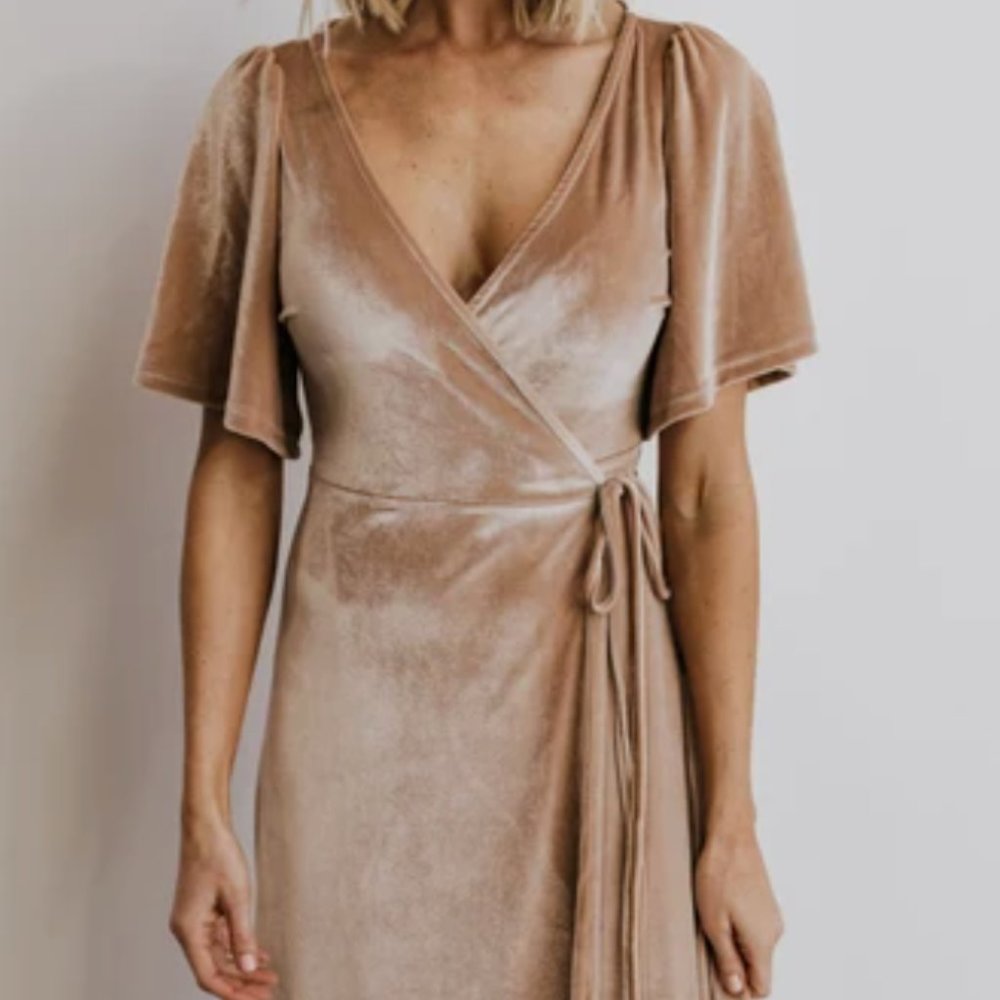 Baltic Born Velvet Wrap Maxi Dress | Bridesmaid
